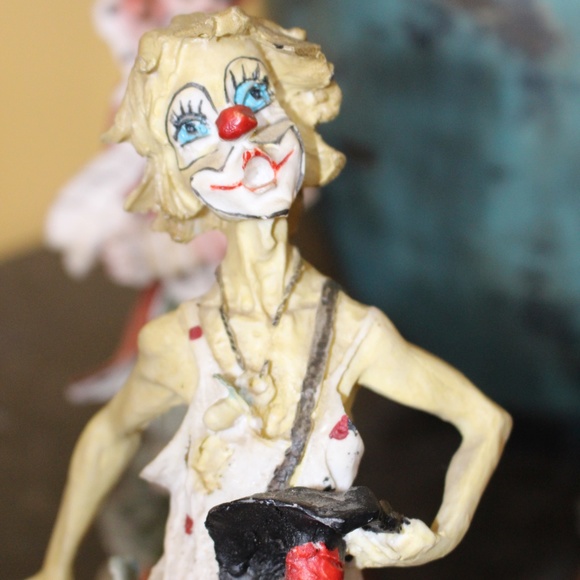 Lot of 4 Big top musical band circus clowns Resin Cast Hand panted - Picture 5 of 15